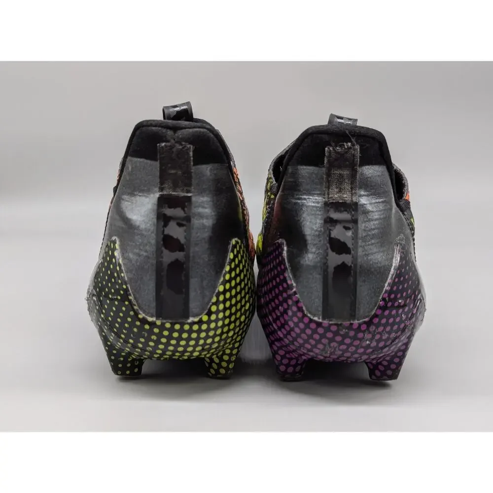 Adidas Adizero 12.0 Men's Mismatch Football Cleats Black Purple IG9569 Size 12